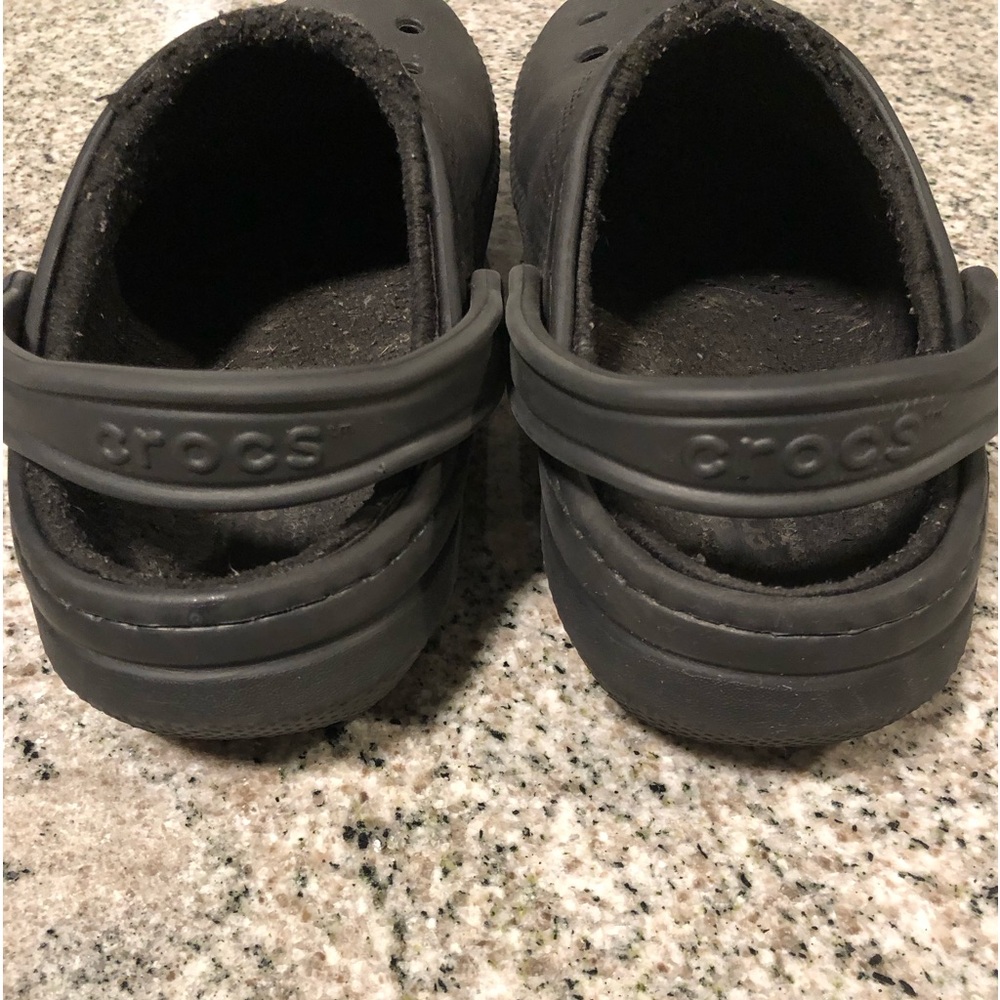 Crocs Classic Lined Clogs Unisex Black Size 10 Women Size 8 Men - Picture 9 of 16